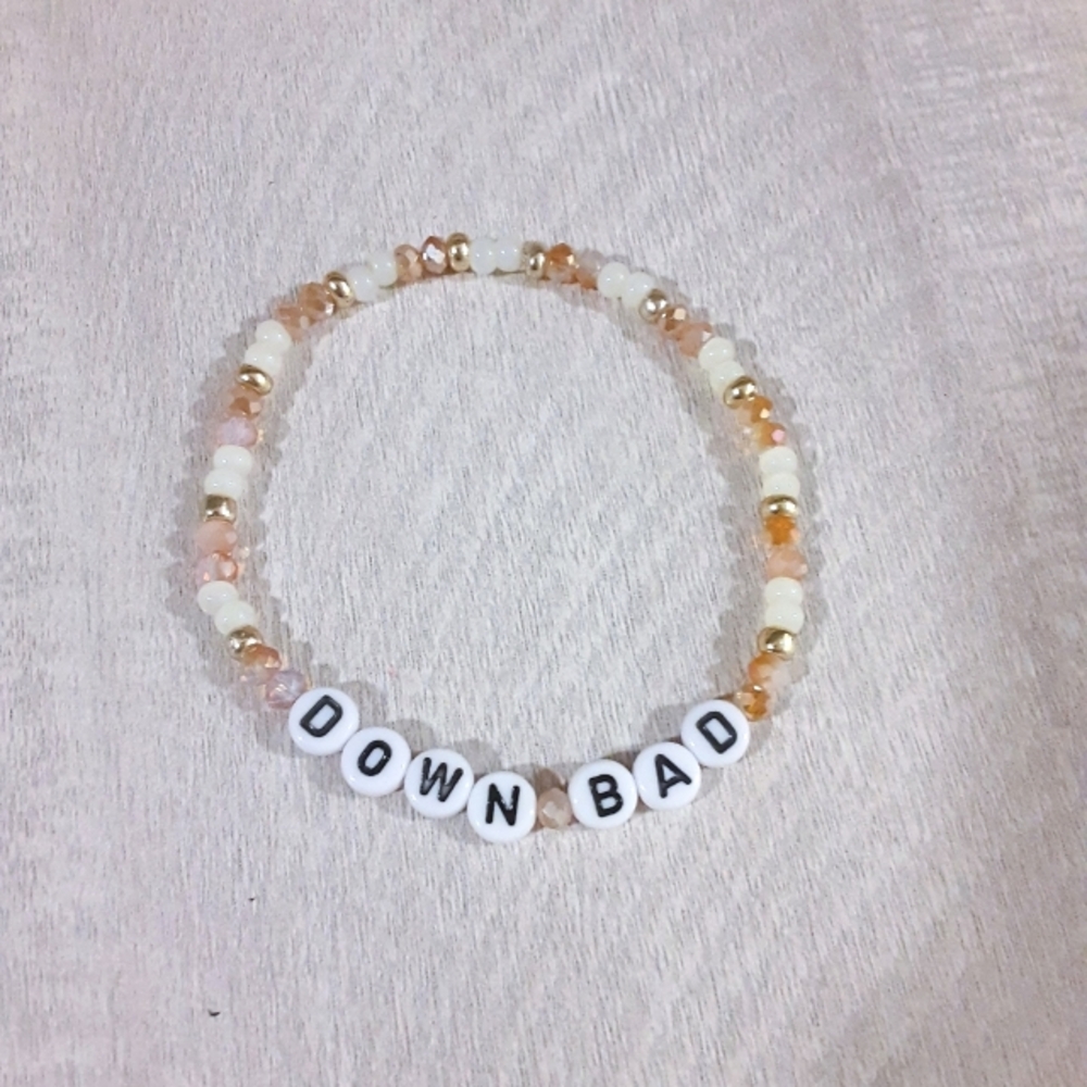 "Down Bad" Handmade Friendship Bracelet